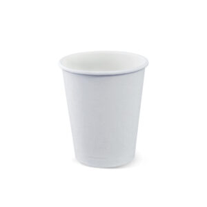 White Single Wall Hot Coffee Cups