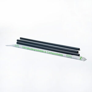 PLA Black Straws