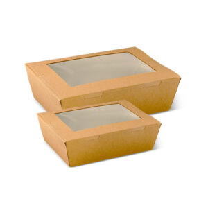 Brown Window Lunch Boxes